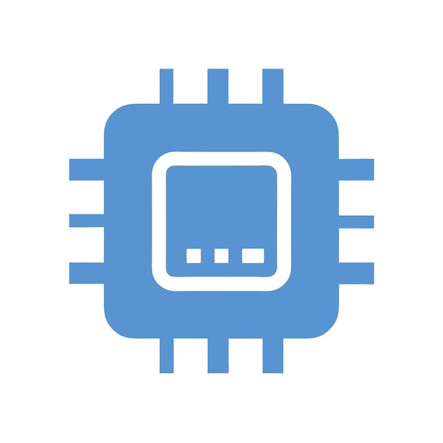 Componentes de hardware de computadora Partes y dispositivos con ilustración de estilo vectorial del chip BIOS