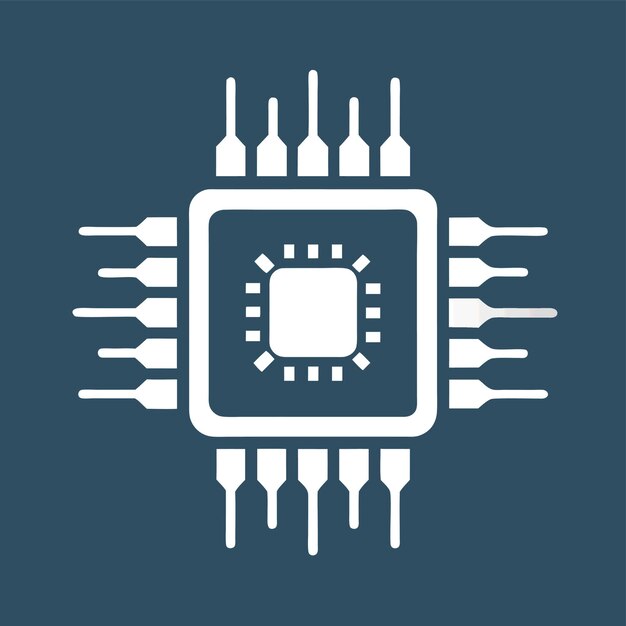 Componentes de hardware de computadora Partes y dispositivos con ilustración de estilo vectorial del chip BIOS