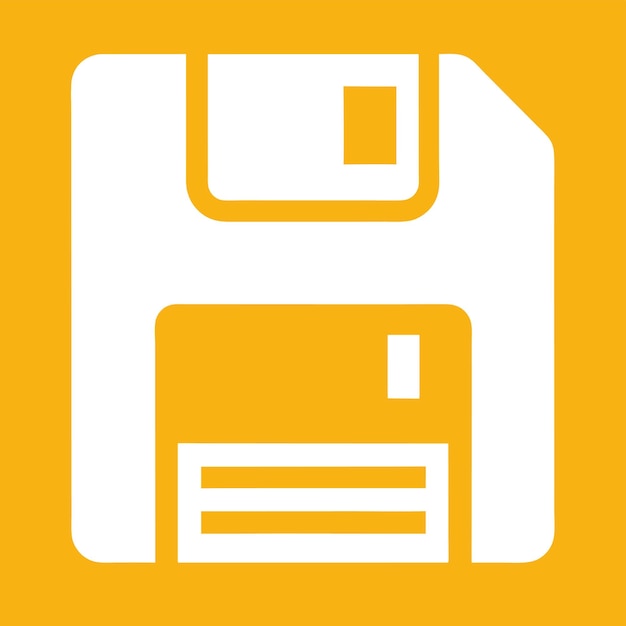Componentes de hardware de computadora Partes y dispositivos con ilustración de estilo vectorial de disquete