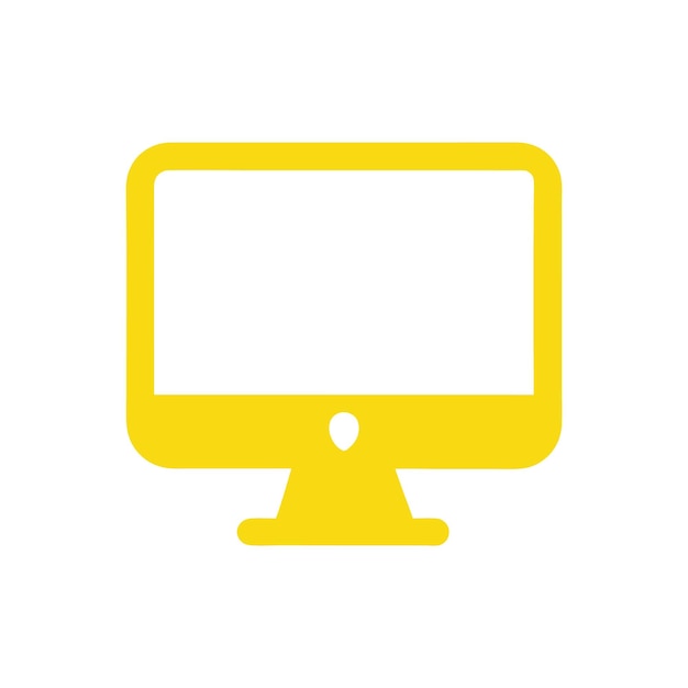 Componentes de hardware de computadora Partes y dispositivos con ilustración de estilo vectorial del monitor