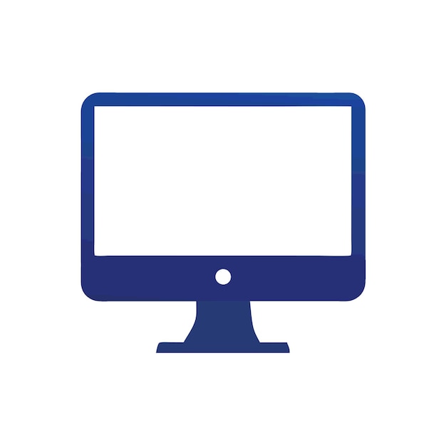 Componentes de hardware de computadora Partes y dispositivos con ilustración de estilo vectorial del monitor