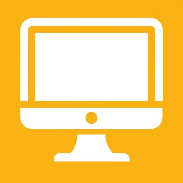 Componentes de hardware de computadora Partes y dispositivos con ilustración de estilo vectorial del monitor