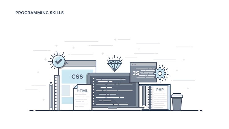 Vector componentes de modern programming skills