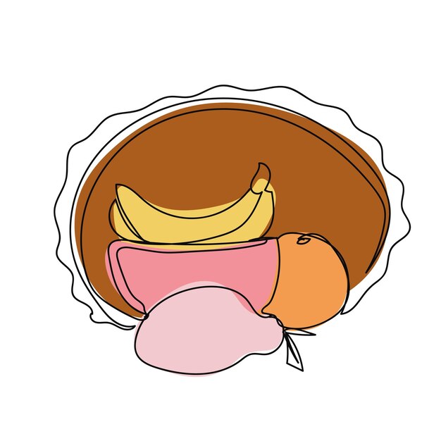 Composición abstracta de bodegones en colores pastel Hojas y formas de jarrón dibujadas a mano Ilustración de vector de arte contemporáneo para imprimir camisetas tarjetas carteles