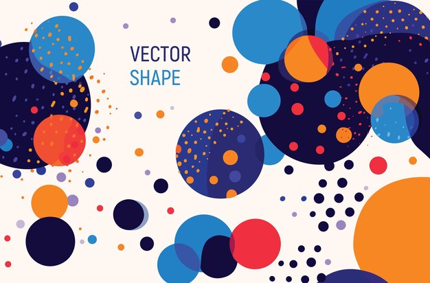 Composición abstracta con líneas y formas geométricas Ilustración vectorial en estilo plano
