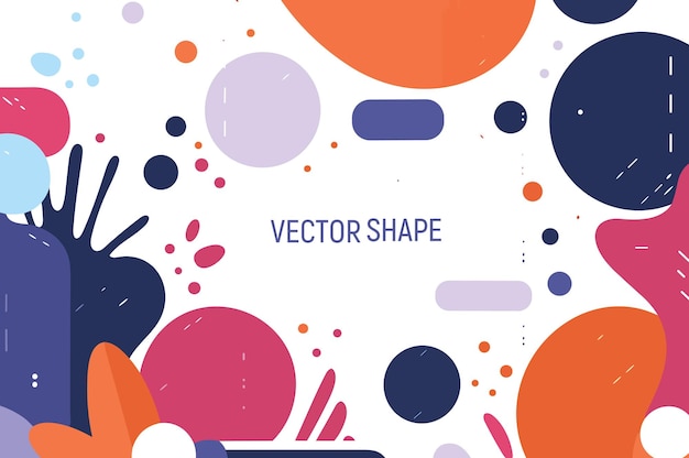 Composición abstracta con líneas y formas geométricas Ilustración vectorial en estilo plano