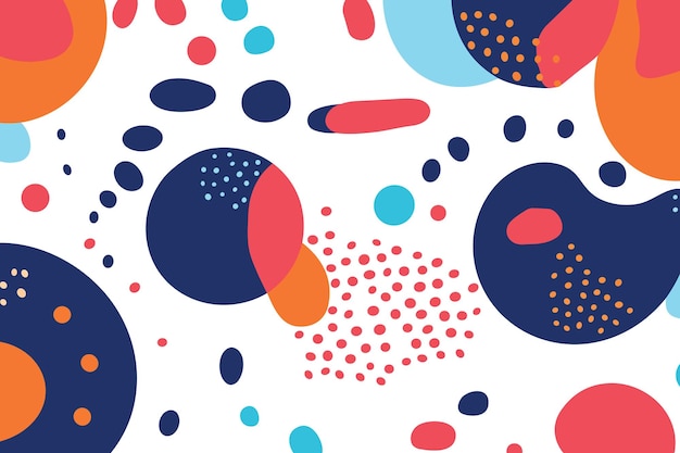 Composición abstracta con líneas y formas geométricas Ilustración vectorial en estilo plano