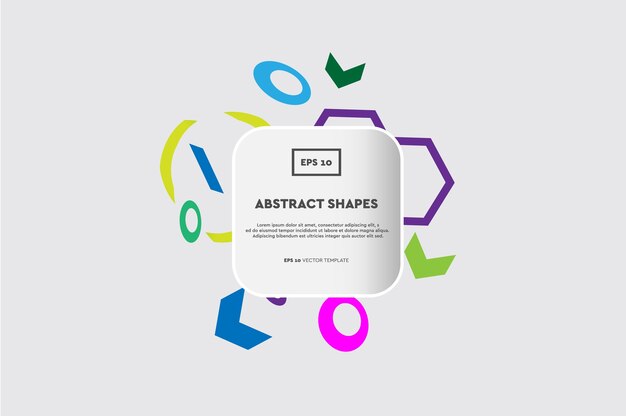Composición abstracta de objetos y formas. Diseño moderno y moderno