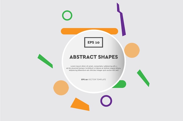 Composición abstracta de objetos y formas. Diseño moderno y moderno