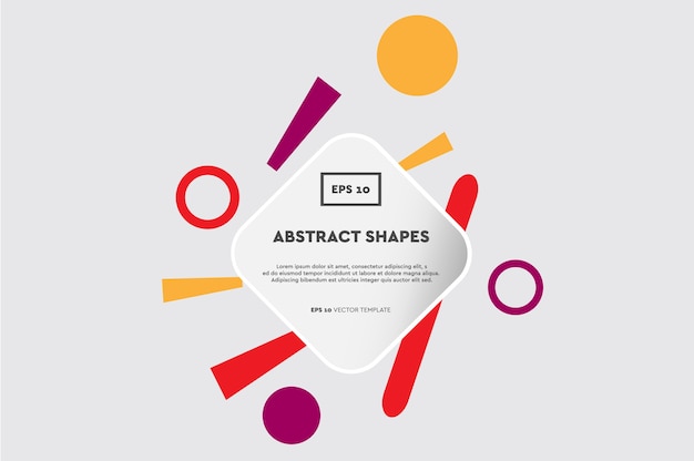 Composición abstracta de objetos y formas. Diseño moderno y moderno