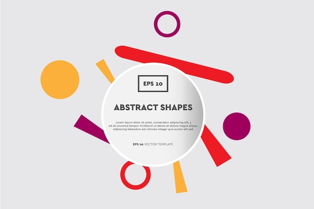 Composición abstracta de objetos y formas. Diseño moderno y moderno