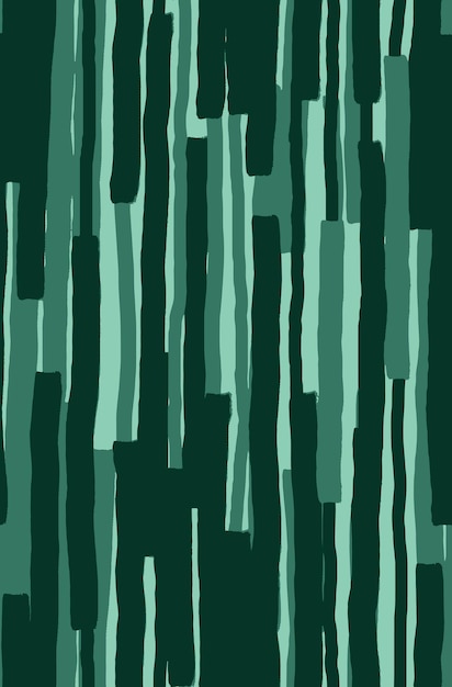 Composición abstracta con pinceladas verticales en diferentes tonos de verde