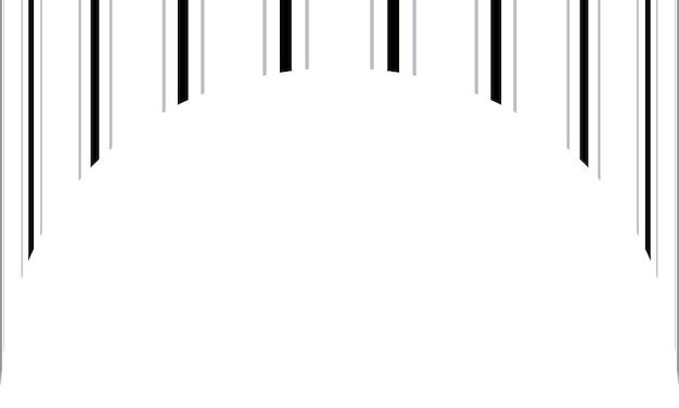 Composición de arco con líneas verticales