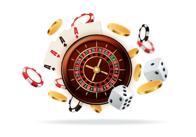 Composición del casino en estilo realista