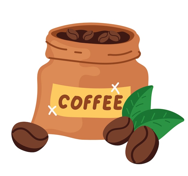 Composición del concepto de tiempo de café Ilustración de elemento de diseño gráfico