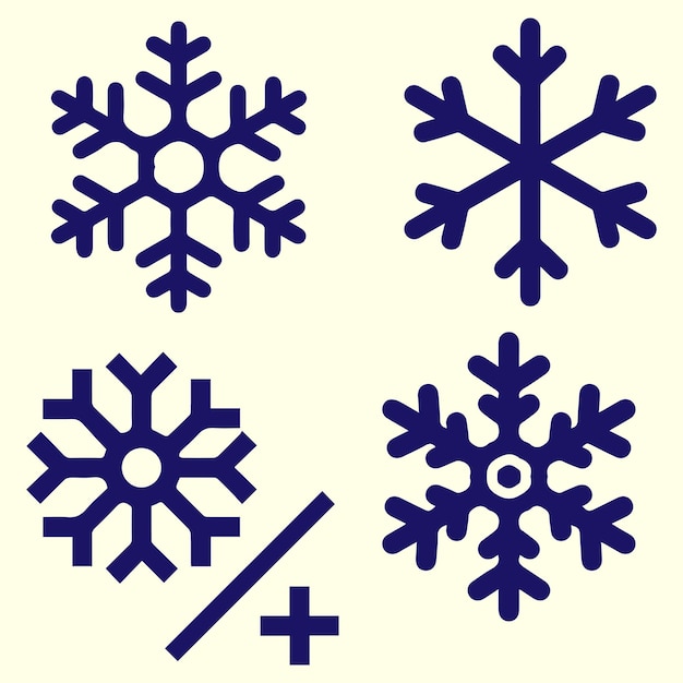 Composición de copos de nieve pesados y lindos Vector de elementos de congelación de partículas de tormenta de nieve
