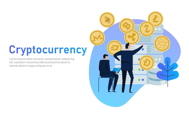 Composición de criptomonedas y blockchain Estación de servidor de procesamiento de grandes datos Centro de datos del futuro