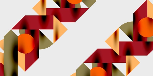 Composición detallada de círculos, semicírculos y triángulos con efectos brillantes y gradientes suaves Un diseño vectorial elegante y moderno para proyectos creativos e inspirados en la tecnología