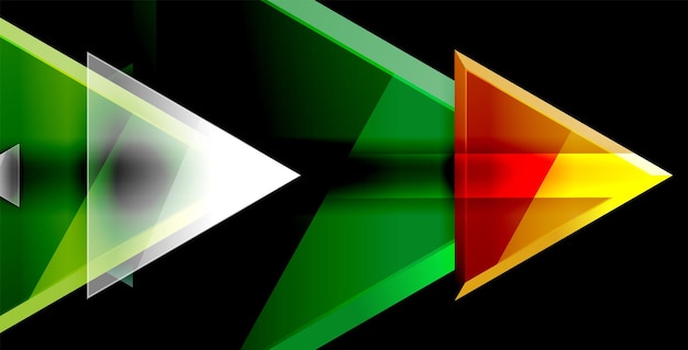 Composición dinámica del triángulo fondo abstracto