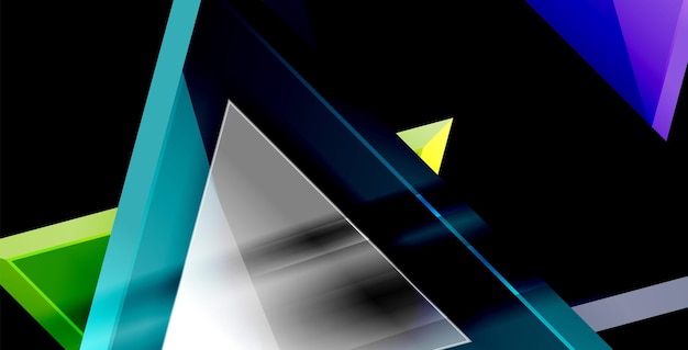 Composición dinámica del triángulo fondo abstracto
