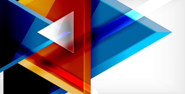 Composición dinámica del triángulo fondo abstracto