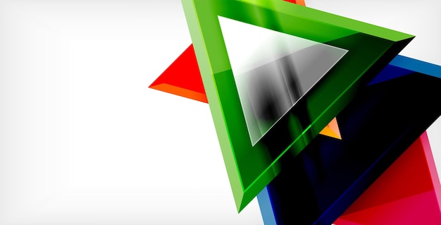Composición dinámica del triángulo fondo abstracto