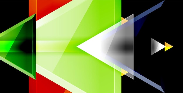 Composición dinámica del triángulo fondo abstracto