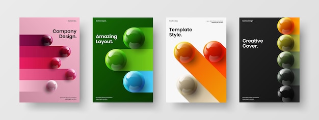 Composición de diseño de diseño de vector de informe anual limpio