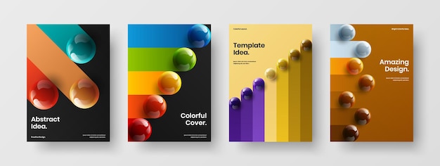 Composición de diseño de vector de diseño de identidad de empresa única A4