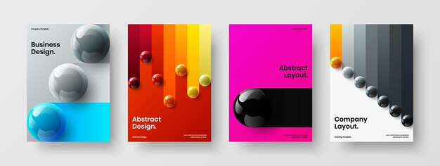 Composición de diseño de vector de diseño de presentación única