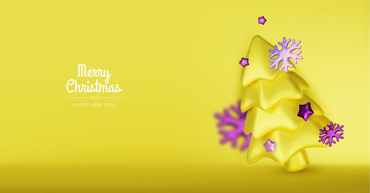 Vector composición festiva de invierno de navidad fondo colorido de navidad objetos de diseño decorativo 3d realistas cajas de regalos de árbol de navidad bola de navidad confeti de oro ilustración vectorial de feliz año nuevo