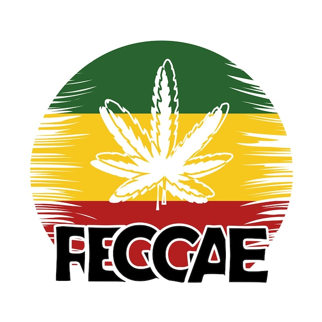 composición de fondo de color reggae cannabis