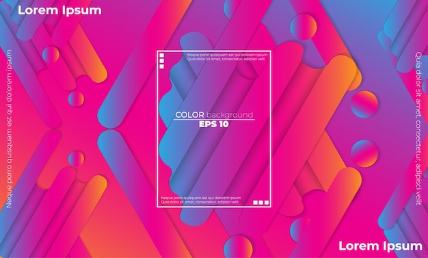 Composición de formas de degradado de fondo geométrico mínimo Aplicable para tarjeta de regalo Póster en la página de destino de la plantilla de póster de pared ui ux coverbook baner redes sociales publicadas