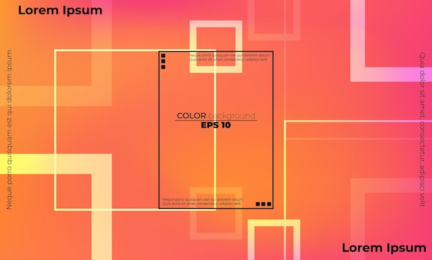 Composición de formas de degradado de fondo geométrico mínimo Aplicable para tarjeta de regalo Póster en la página de destino de la plantilla de póster de pared ui ux coverbook baner redes sociales publicadas