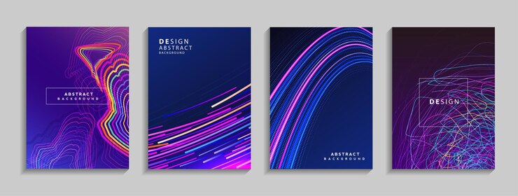 Vector composición de formas fluidas de fondo abstracto geométrico colorido moderno para libro de cartel de banner
