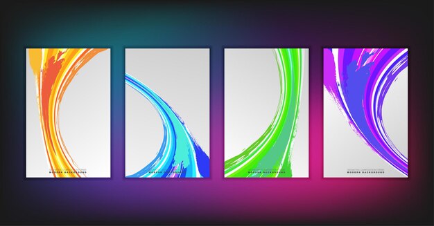 La composición geométrica abstracta forma un fondo moderno con triángulos decorativos y patrones de fondo conjunto de ilustración vectorial