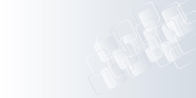 Composición geométrica abstracta con formas blancas