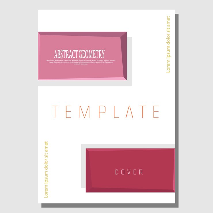 Vector composición geométrica abstracta plantilla para una idea de diseño corporativo la idea de un cartel de portada de un libro estampados y decoraciones de diseño de interiores