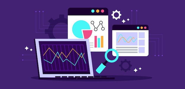 Vector composición de los grandes datos