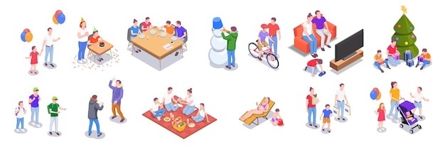 Composición isométrica de equipos médicos con silla de operación dental y personajes humanos de paciente y cirujano dentista ilustración vectorial