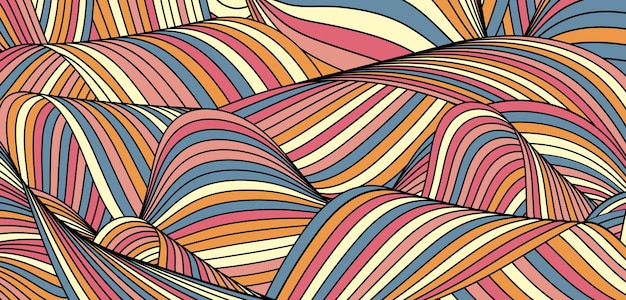Composición lineal colorida Diseño para el diseño de pancartas carteles carteles Una plantilla para portadas folletos y catálogos Una idea para el diseño creativo