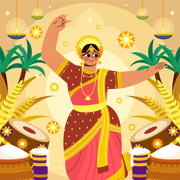Composición de Lohri en diseño plano