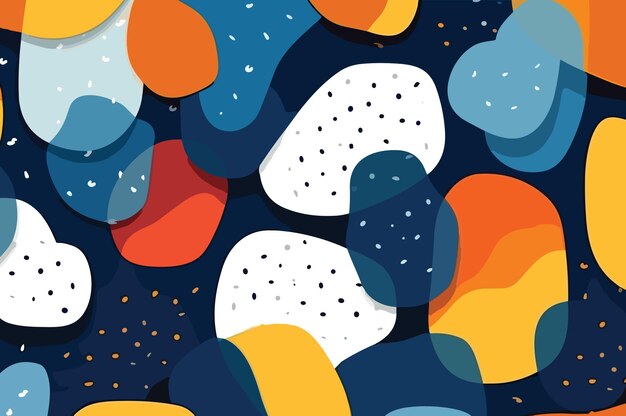 Composición moderna abstracta con formas geométricas y líneas Ilustración vectorial en estilo plano