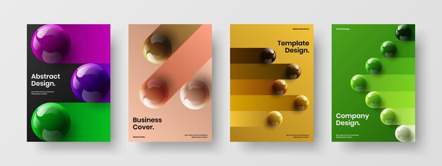 Composición de plantilla de diseño de vector A4 de portada única