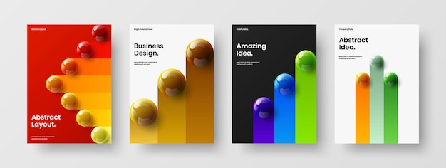 Composición de plantilla de vector de diseño de cubierta minimalista