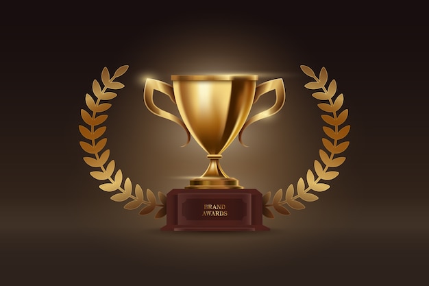 Composición del premio en estilo realista