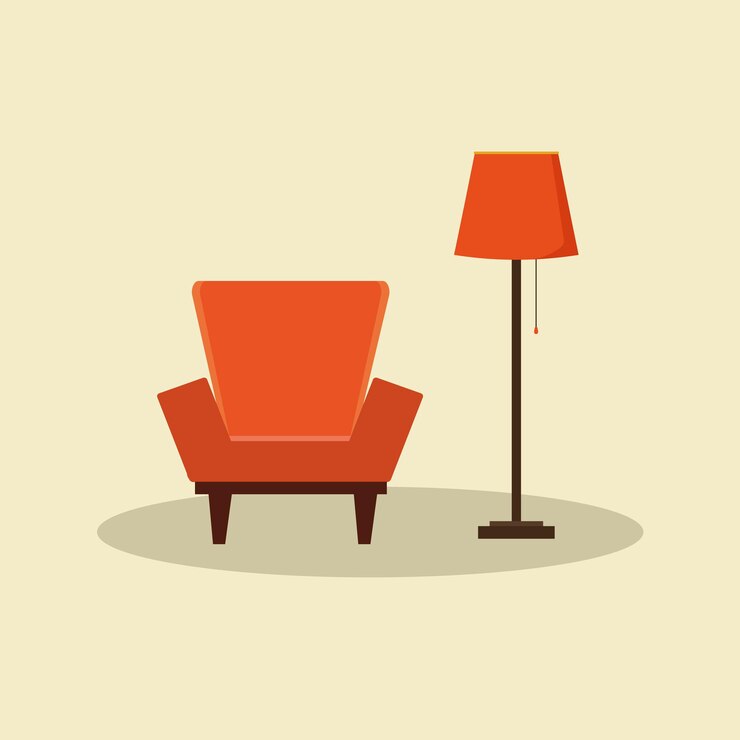 Vector una composición simple de dos elementos interiores. estilo plano.