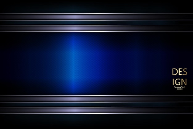 Composición de textura azul geométrica abstracta con marco azul con ribete