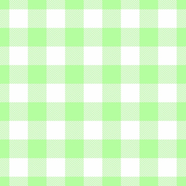 Composición de textura vectorial sin costuras de chaqueta tela de tartan textil fondo sensual patrón a cuadros de comprobación en colores verde y blanco