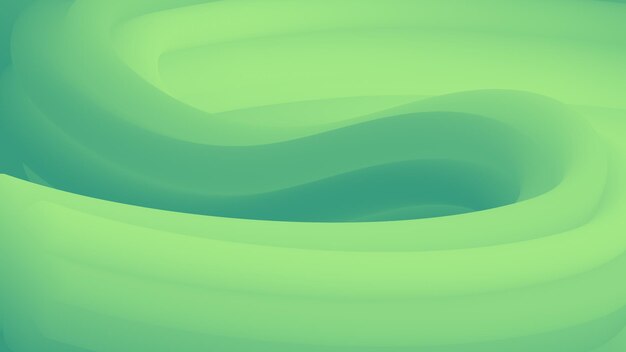 Composiciones geométricas de duotono de fondo de onda fluida degradado verde abstracto con flujo 3d